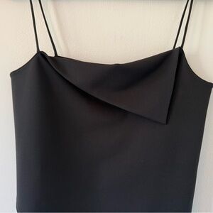 Zara Asymmetric Black Tank Top NWT size medium